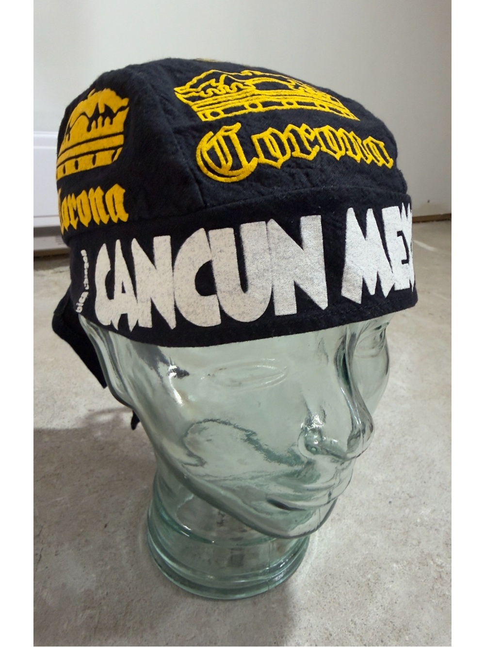 Vintage Corona Cancun Mexico Pirate Bandana Chingon